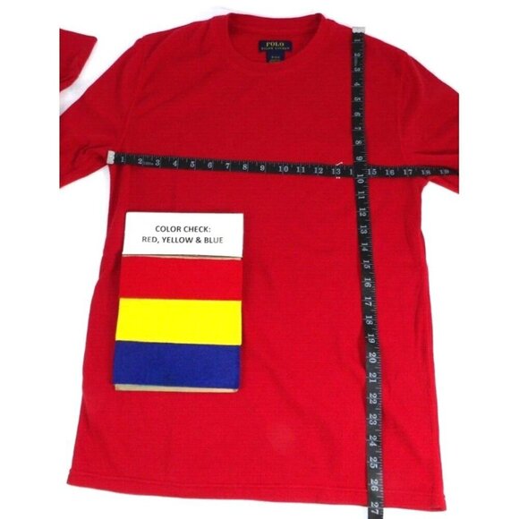 POLO Ralph Lauren red long sleeve lightweight thermal undershirt men's size M - Picture 2 of 4